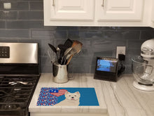 Load image into Gallery viewer, Westie West Highland White Terrier USA American Glass Cutting Boards – Durable, Decorative Kitchen Art Large