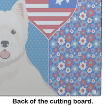Load image into Gallery viewer, Westie West Highland White Terrier USA American Glass Cutting Boards – Durable, Decorative Kitchen Art Large