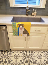 Load image into Gallery viewer, Summer Sunflowers Fawn Brindle Pit Bull Terrier Kitchen Towel