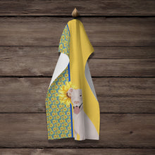 Load image into Gallery viewer, Summer Sunflowers White Pit Bull Terrier Kitchen Towel