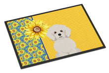 Load image into Gallery viewer, Summer Sunflowers Bichon Frise Doormat - 24x36 Decorative Floor Mat – Indoor/Outdoor Rug with Artistic Flair