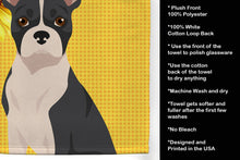 Load image into Gallery viewer, Summer Sunflowers Black Boston Terrier Kitchen Towel