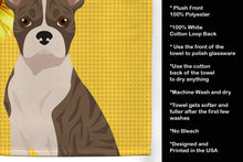 Load image into Gallery viewer, Summer Sunflowers Brindle Boston Terrier Kitchen Towel