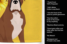 Load image into Gallery viewer, Summer Sunflowers Natural Eared Red Fawn Boxer Kitchen Towel