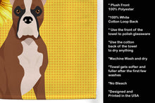 Load image into Gallery viewer, Summer Sunflowers Red Fawn Boxer Kitchen Towel