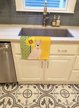 Load image into Gallery viewer, Summer Sunflowers White Boxer Kitchen Towel