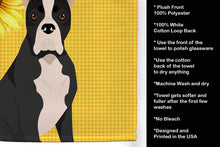 Load image into Gallery viewer, Summer Sunflowers Black Boxer Kitchen Towel