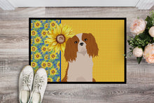 Load image into Gallery viewer, Summer Sunflowers Blenheim Cavalier Spaniel Doormat - 24x36 Decorative Floor Mat – Indoor/Outdoor Rug with Artistic Flair