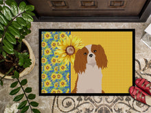 Load image into Gallery viewer, Summer Sunflowers Blenheim Cavalier Spaniel Doormat - 24x36 Decorative Floor Mat – Indoor/Outdoor Rug with Artistic Flair
