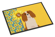 Load image into Gallery viewer, Summer Sunflowers Blenheim Cavalier Spaniel Doormat - 24x36 Decorative Floor Mat – Indoor/Outdoor Rug with Artistic Flair