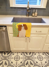 Load image into Gallery viewer, Summer Sunflowers Blenheim Cavalier Spaniel Kitchen Towel