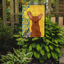 Load image into Gallery viewer, Summer Sunflowers Red Chihuahua Garden Flag – Decorative Outdoor Yard Flag