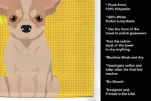Load image into Gallery viewer, Summer Sunflowers Fawn and White Chihuahua Kitchen Towel