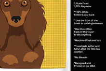 Load image into Gallery viewer, Summer Sunflowers Longhair Chocolate and Tan Dachshund Kitchen Towel