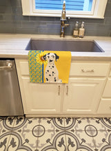 Load image into Gallery viewer, Summer Sunflowers Dalmatian Kitchen Towel