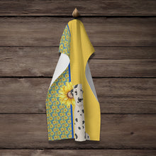 Load image into Gallery viewer, Summer Sunflowers Dalmatian Kitchen Towel