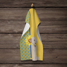 Load image into Gallery viewer, Summer Sunflowers Cream Golden Retriever Kitchen Towel