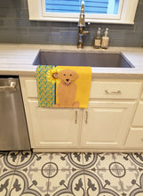 Load image into Gallery viewer, Summer Sunflowers Gold Golden Retriever Kitchen Towel
