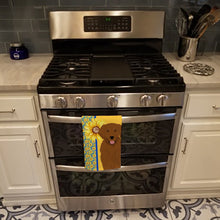 Load image into Gallery viewer, Summer Sunflowers Mahogany Golden Retriever Kitchen Towel