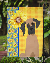 Load image into Gallery viewer, Summer Sunflowers Fawn Great Dane Garden Flag – Decorative Outdoor Yard Flag
