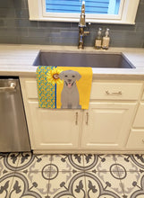 Load image into Gallery viewer, Summer Sunflowers Gray Labrador Retriever Kitchen Towel