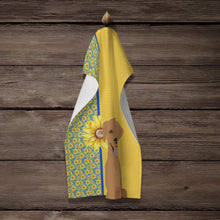 Load image into Gallery viewer, Summer Sunflowers Red Fox Labrador Retriever Kitchen Towel