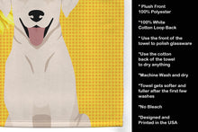 Load image into Gallery viewer, Summer Sunflowers White Cream Labrador Retriever Kitchen Towel