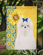Load image into Gallery viewer, Summer Sunflowers Maltese Garden Flag – Decorative Outdoor Yard Flag