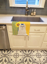 Load image into Gallery viewer, Summer Sunflowers Maltese Kitchen Towel