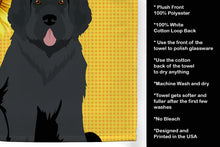 Load image into Gallery viewer, Summer Sunflowers Black Newfoundland Kitchen Towel