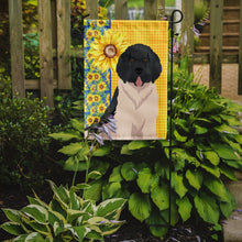 Load image into Gallery viewer, Summer Sunflowers Landseer Newfoundland Garden Flag – Decorative Outdoor Yard Flag