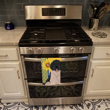 Load image into Gallery viewer, Summer Sunflowers Landseer Newfoundland Kitchen Towel