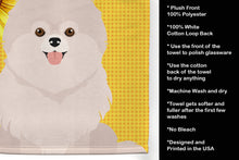 Load image into Gallery viewer, Summer Sunflowers White Pomeranian Kitchen Towel