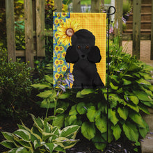 Load image into Gallery viewer, Summer Sunflowers Toy Black Poodle Garden Flag – Decorative Outdoor Yard Flag