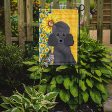 Load image into Gallery viewer, Summer Sunflowers Toy Grey Poodle Garden Flag – Decorative Outdoor Yard Flag