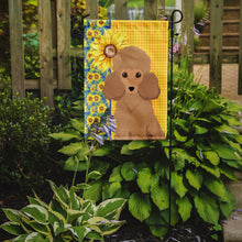 Load image into Gallery viewer, Summer Sunflowers Toy Apricot Poodle Garden Flag – Decorative Outdoor Yard Flag