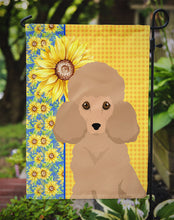 Load image into Gallery viewer, Summer Sunflowers Toy Apricot Poodle Garden Flag – Decorative Outdoor Yard Flag