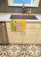 Load image into Gallery viewer, Summer Sunflowers Toy Cream Poodle Kitchen Towel