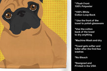 Load image into Gallery viewer, Summer Sunflowers Apricot Pug Kitchen Towel