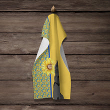 Load image into Gallery viewer, Summer Sunflowers Black Schnauzer Kitchen Towel