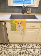 Load image into Gallery viewer, Summer Sunflowers Fawn Cardigan Corgi Kitchen Towel