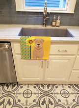Load image into Gallery viewer, Summer Sunflowers Red Wheaten Terrier Kitchen Towel
