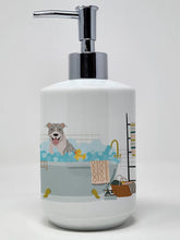 Load image into Gallery viewer, Blue Brindle Pit Bull Terrier Ceramic Soap Dispenser