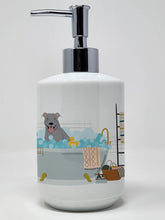 Load image into Gallery viewer, Blue Pit Bull Terrier Ceramic Soap Dispenser