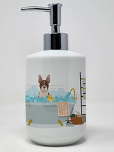 Load image into Gallery viewer, Red Boston Terrier Ceramic Soap Dispenser