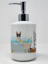 Load image into Gallery viewer, Black Boston Terrier Ceramic Soap Dispenser