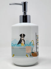 Load image into Gallery viewer, Natural Eared Black Boxer Ceramic Soap Dispenser