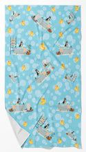 Load image into Gallery viewer, Black Boxer Bath Towel Large