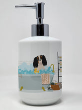 Load image into Gallery viewer, Tricolor Cavalier Spaniel Ceramic Soap Dispenser