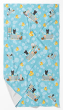 Load image into Gallery viewer, Longhaired Black Chihuahua Bath Towel Large
